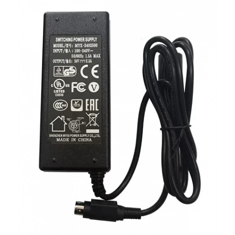 Блок питания для ККТ 24V 2.5A с сетевым кабелем 1.8м для АТОЛ 77Ф