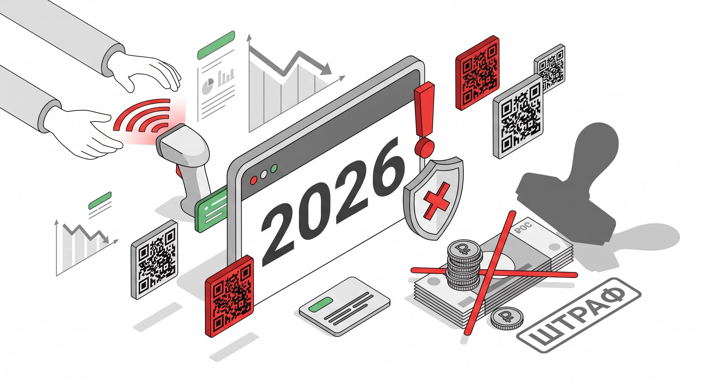 Штрафы за маркировку 2026
